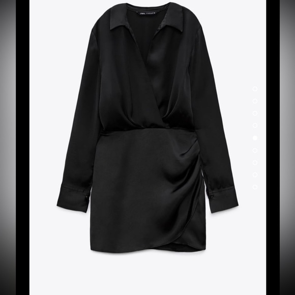 Short Satin Effect Dress Zara - Picture 1 of 6